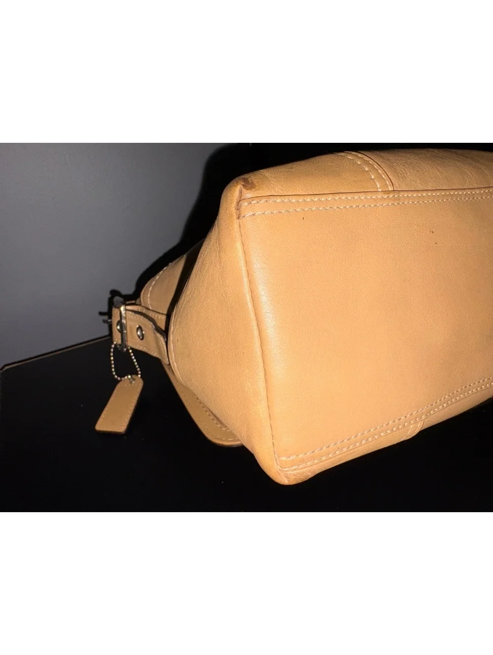Coach Vintage Tan  Hampton Buckle Shoulder Bag F11196